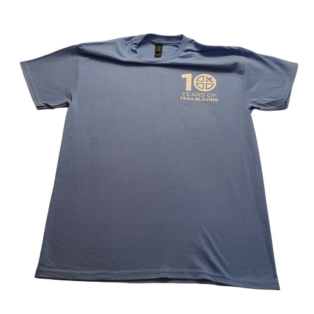 Gildan DryBlend Light Blue 10 Years of Trailblazing St Ignatius Men's Shirt M